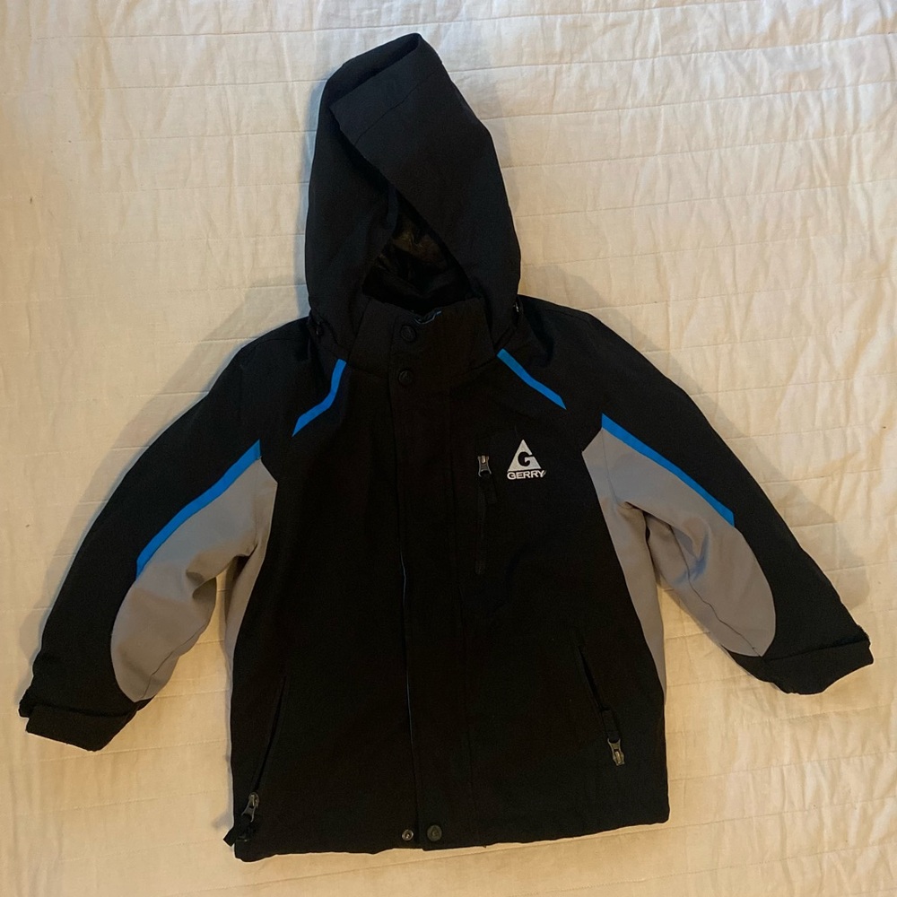 Gerry Weber Black and Gray Puffer Jacket with Hood